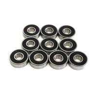 Prodotti for la trasmissione di potenza Cuscinetti a sfere a gola profonda a a rulli Kit cuscinetti a in miniatura for skateboard, scooter, pattini, 10 pezzi/lotto a(608 2R 8x22x7)