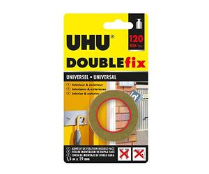 Prodotti Imedio. 36497 - Nastro Adh 19 mmx 1.5 mt D/Cara Magellano doublefix UHU