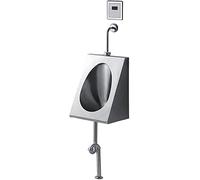 Prodotti Orinatoio a induzione Orinatoio da Parete per Uomo in Acciaio Inox 304 Accessori per Il Bagno Orinatoio con sifone Valvola di Scarico Automatica Adatto per WC Centri Commerciali e Hotel
