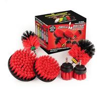 Prodotti per la pulizia - Drill Brush - The Ultimate Stiff Allegato Kit Setola a secco - Outdoor - Fire Pit - Fontana - Scrub Brush - Giardino - Patio - Grout Cleaner - Calcestruzzo - Marmo - Lapidi