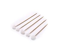 Prodotti per la rimozione del cerume Cura dell'orecchio, 5 Pezzi Piuma D'Oca Picker per la rimozione della Cera Curette Manico in bambù per