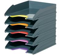 Prodotti Per Ufficio Durevoli - 770557 - Set Di Vassoi Varicolor - 5 Vassoi