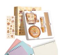 Prodotti Scolastici Estetici - Cartoon A Tema Stazionario, Set Scolastico Per Bambini | Kit Di Premi In Classe, Aspirapolvere Di Gomma Elettrica, Forniture Di Studio Per Ragazzi Adolescenti Completi K