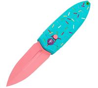 Prodotti usati - Bestech QUQU 14C28N Alluminio Verniciato Rosa Blu, Motivo Spruzzato Stampato Blocco a Pulsante BG57C