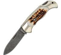 Prodotti usati - Boker Scout Spearpoint Corno di Cervo Damascato 112201DAM