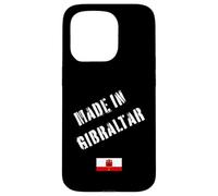 Prodotto a Gibilterra con bandiera divertente Custodia per iPhone 15 Pro
