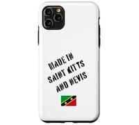 Prodotto a Saint Kitts e Nevis con bandiera divertente Custodia per iPhone 11 Pro Max