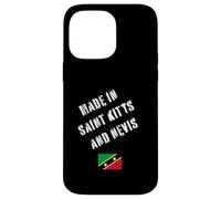 Prodotto a Saint Kitts e Nevis con bandiera divertente Custodia per iPhone 14 Pro Max
