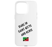 Prodotto a Saint Kitts e Nevis con bandiera divertente Custodia per iPhone 15 Pro Max