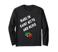 Prodotto a Saint Kitts e Nevis con Bandiera Divertente Maglia a Manica