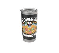 Prodotto da Kombucha Enthusiast Graphic Bicchiere termico in acciaio inox doppia parete