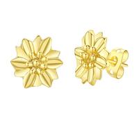 Prodotto Gioielli placcati in argento Simpatici orecchini a forma di fiore di loto coreano per le donne Orecchini piccoli color oro Regalo per ragazzeUtile e attraente.