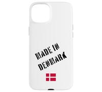 Prodotto in Danimarca con bandiera divertente Custodia per iPhone 15 Plus