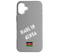 Prodotto in Kenya con bandiera divertente Custodia per iPhone 16 Plus