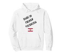 Prodotto in Polinesia Francese con Bandiera Divertente Felpa con Cappuccio