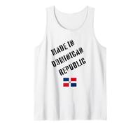 Prodotto in Repubblica Dominicana con Bandiera Divertente Canotta