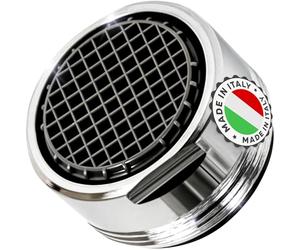 Prodotto Italiano - Rompigetto Rubinetto Cucina M24 - Aeratore per Rubinetto High-Tech - Risparmio Idrico e Filtrazione - Flusso d'Acqua 5 L/min - Anticalcare per Rubinetti da Cucina e Bagno