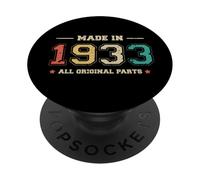 Prodotto nel 1933 Tutte le parti originali Funny Birthday Born In 1933 PopSockets PopGrip Adesivo