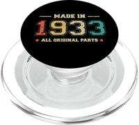 Prodotto nel 1933 Tutte le parti originali Funny Birthday Born In 1933 PopSockets PopGrip per MagSafe