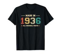 Prodotto nel 1936 Tutte le parti originali Funny Birthday Born In 1936 Maglietta