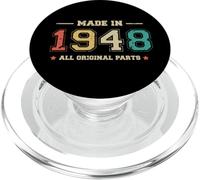 Prodotto nel 1948 Tutte le parti originali Funny Birthday Born In 1948 PopSockets PopGrip per MagSafe
