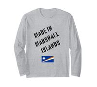 Prodotto nelle Isole Marshall con Bandiera Divertente Maglia a Manica