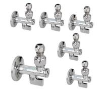 Prodotto Rubinetto Sottolavabo a Sfera Cromato con Leva in Alluminio, 1/2x10, Filtro Anticalcare Integrato, Corpo in Metallo (Pezzi 6, Cromo Lucido)