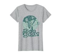 Prodotto Ufficiale Bee Gees Blue Groove Maglietta, Donna, Grigio Melange, L