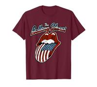 Prodotto Ufficiale The Rolling Stones Tour America Borgogna Maglietta