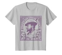 Prodotto Ufficiale Thelonious Monk Jazz Icon, The Unique Maglietta, Bambini, Argento, 3 Anni