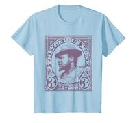 Prodotto Ufficiale Thelonious Monk Jazz Icon, The Unique Maglietta, Bambini, Celeste, 3 Anni