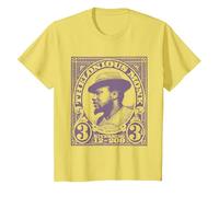 Prodotto Ufficiale Thelonious Monk Jazz Icon, The Unique Maglietta, Bambini, Limone, 10 Anni