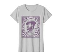 Prodotto Ufficiale Thelonious Monk Jazz Icon, The Unique Maglietta, Donna, Argento, S