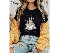 Prodotto ufficialmente concesso in licenza Disney. Stampa con "Fiore, Castello e Elementi di Mickey". Un castello decorato con fiori, pieno di un'atmosfera da parco divertimenti - ideale come stampa p