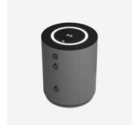 Produce Shop Comodino Moderno Rotondo con Ricarica Wireless Luce LED e 2 cassetti Moho