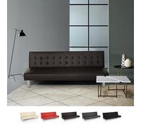 Produce Shop Divano Letto clic clac 2 posti in Similpelle reclinabile Design Moderno Elly - Marrone