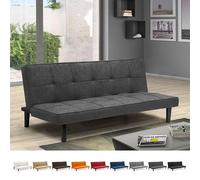 Produce Shop Divano Letto Design in Tessuto 2 Posti per casa e Ufficio Giada - Grigio