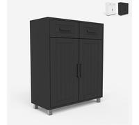 Produce Shop Mobile da Bagno Moderno Multiuso 2 Ante 2 cassetti 60 cm Takari - Grigio