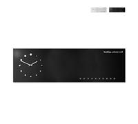 Produce Shop Orologio da Parete Lavagna Magnetica Design Moderno Ufficio Cucina Loading - Nero