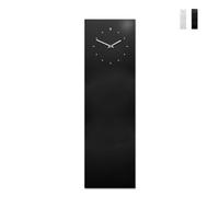 Produce Shop Orologio da Parete Verticale Lavagna Magnetica Design Moderno - Nero