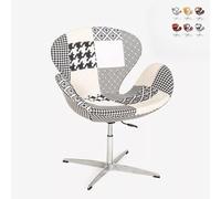 Produce Shop Sedia Poltrona Girevole Design Stile Patchwork Altezza Regolabile Stork - Patchwork 5