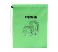 Produce Storage Bag - Lettuce Keeper with Drawstring Closure, Reusable Fresh Vegetable and Fruit Organizer Pouch for Kitchen, Outdoor, Camping, Café, Food Preservation Sack for Longer Shelf Life