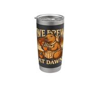 Produciamo all'alba Capybara Coffee Animals Bicchiere termico in acciaio inox doppia parete