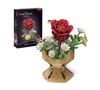 Product image University Games Rose Flower Bouquet 3D Puzzle - Press & Pop DIY F