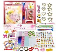 Productella Diario di scrapbooking per ragazze, kit regalo di scrapbook craft, set di cancelleria per diario fai da te con adesivi e accessori, giocattolo creativo per bambini da 5 a 13 anni
