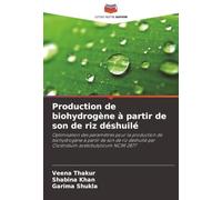 Production de biohydrogène à partir de son de riz déshuilé: Optimisation des paramètres pour la production de biohydrogène à partir de son de riz déshuilé par Clostridium acetobutylicum NCIM 2877