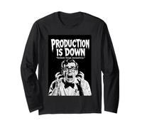Production Is Down Tech - Poster Divertente con Film di Programmazione Maglia a Manica