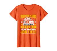 Production Planner Job Title - Production Designer Architect Maglietta, Donna, Arancio, L