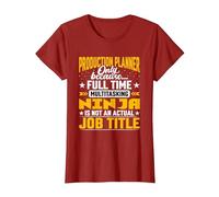 Production Planner Job Title - Production Designer Architect Maglietta, Donna, Mirtillo Rosso, XS