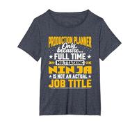 Production Planner Job Title - Production Designer Architect Maglietta, Donna Plus-Size, Pervinca, 3X